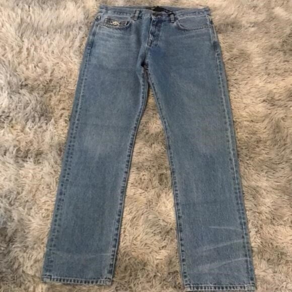 New Authentic Versace “Biggie Medusa” Nonstretch Denim Jeans – Size 34 - Picture 9 of 12